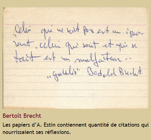 Citation Bertolt Brecht