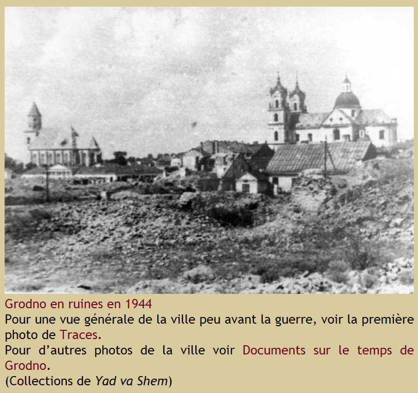 Grodno en ruines en 1944